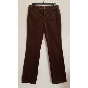Brown St. John's Bay Corduroy Straight Leg Pants 8P
